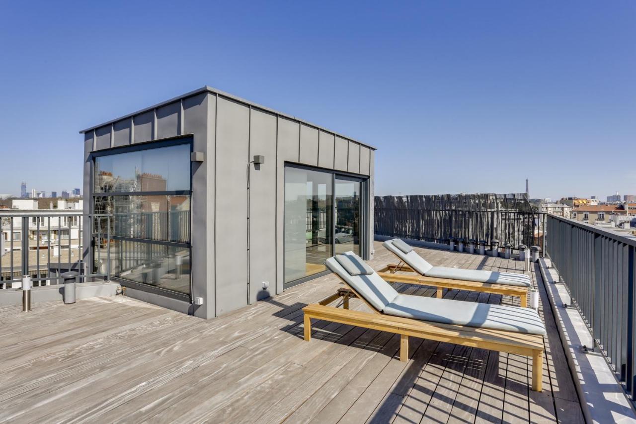Roland Garros: Triplex de luxe avec toit terrasse Boulogne-Billancourt Extérieur photo